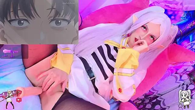 REM-- — oil+ahegao on Himiko's tits 